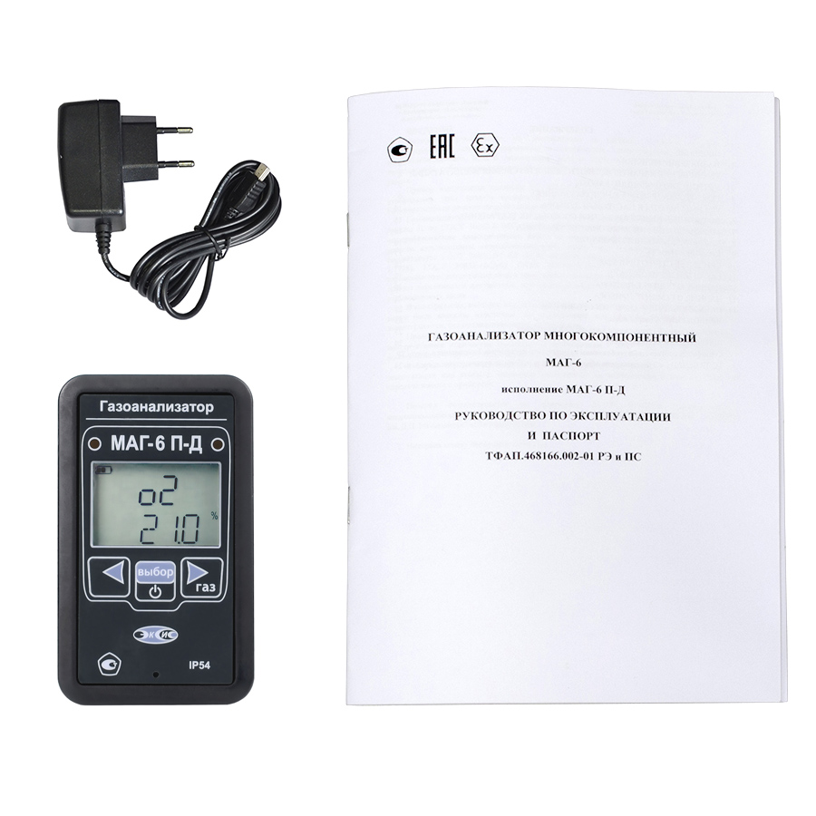 Многокомпонентный газоанализатор МАГ-6 П-Д (O2, CO2)